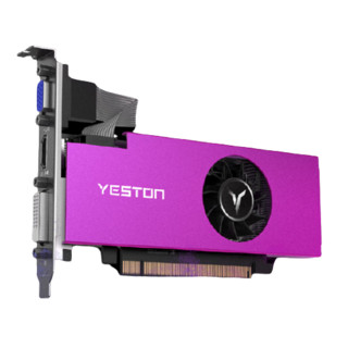 yeston 盈通 RX 550-4G D5 LP XL2 显卡 4GB 粉色