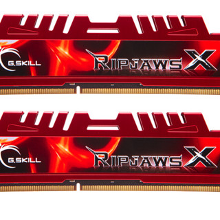 G.SKILL 芝奇 RipjawsX系列 DDR3 1600MHz 台式机内存 马甲条 红色 16GB 8GBx2 F3-12800CL10D-16GBXL