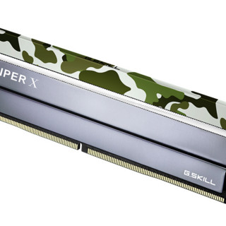 G.SKILL 芝奇 Sniper X 狙击者系列 DDR4 3200MHz 台式机内存 马甲条 莽林绿 8GB F4-3200C16S-8GSXFB