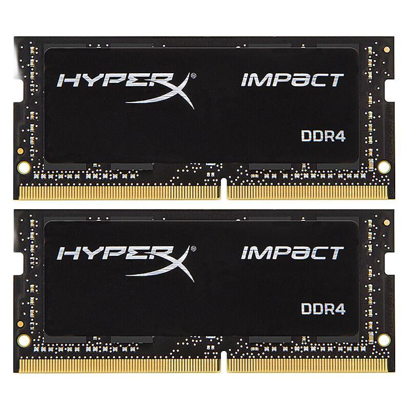 Kingston 金士顿 Impact系列 DDR4 2133MHz 笔记本内存 普条 黑色 16GB 8GB*2 HX421S13IBK2/16