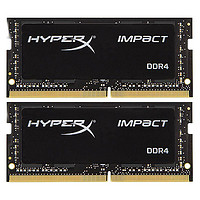 Kingston 金士顿 Impact系列 DDR4 2133MHz 笔记本内存 普条 黑色 16GB 8GB*2 HX421S13IBK2/16