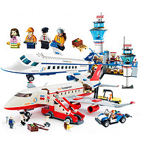 GUDI 古迪 89128913 儿童积木拼装玩具 国际机场+大型客机