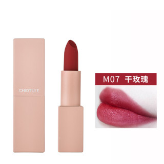 chioture 稚优泉 轻吻柔雾哑光口红 #m07干玫瑰 3.6g