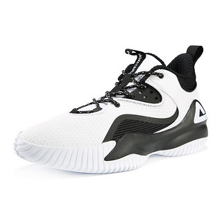 商品peak 匹克 男子篮球鞋 da030051 白黑 40