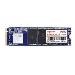 tigo 金泰克 P600 240GB PCIe M.2 2280 SSD 台式机笔记本NVMe固态硬盘