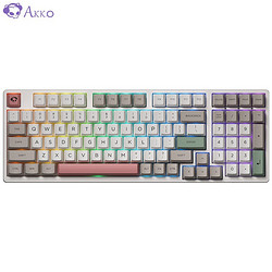 Akko 艾酷 3098B CS复古白定制款 RGB 三模热插拔机械键盘