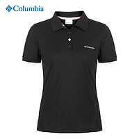Columbia 哥伦比亚 户外女装速干衣透气翻领POLO短袖T恤