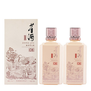 董酒 窖藏 c6 50%vol 兼香型白酒 500ml*2瓶 双支装