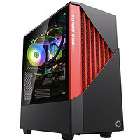GAMEMAX 游戏帝国 康泰克 宽体RGB中塔电脑主机箱 黑红