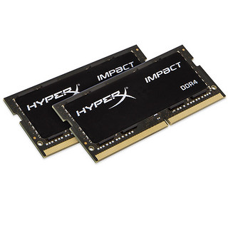 Kingston 金士顿 Impact系列 DDR4 2400MHz 笔记本内存 黑色 32GB 16GBx2 HX424S14IBK2/32