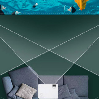 光米 T5 家用投影机 安卓智能版 白色