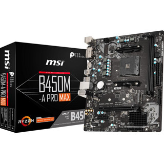 MSI 微星 B450M A PRO MAX MATX主板 （AMD AM4、B450M A）