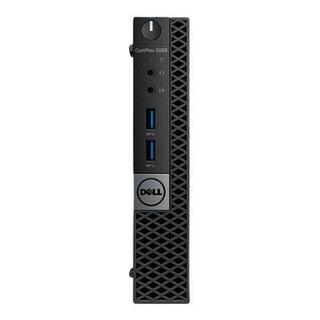 DELL 戴尔 OptiPlex 3080 MFF 十代酷睿版 商务台式机 黑色 (酷睿i3-10105T、核芯显卡、8GB、256GB SSD+1TB HDD、风冷)