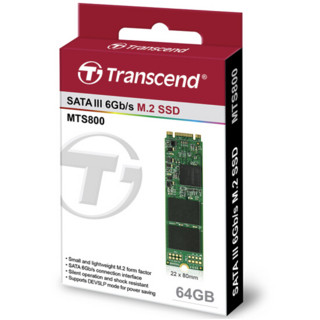 Transcend 创见 MTS800 M.2 固态硬盘 64GB (SATA3.0)