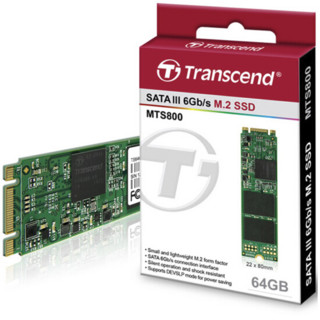 Transcend 创见 MTS800 M.2 固态硬盘 64GB (SATA3.0)