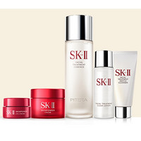 SK-II 面部护肤套装 （眼霜2.5g+大红瓶15g+神仙水75ML+洁面20g+清莹露30ML）