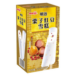 meiji明治栗子红豆雪糕62g6支