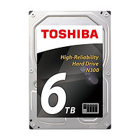TOSHIBA 东芝 N300系列 6TB 2.5英寸 NAS硬盘 (7200rpm、PMR) HDWN160