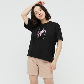 UNIQLO 优衣库 X Pokémon 女士圆领短袖T恤 442688 黑色 S