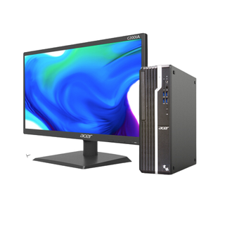 acer 宏碁 商祺 SQX4270 786N 20英寸 台式机 黑色(酷睿i7-11700、GT730、16GB、512GB SSD、风冷)