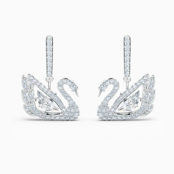 SWAROVSKI 施华洛世奇 125周年纪念款 5514420 水晶天鹅耳环