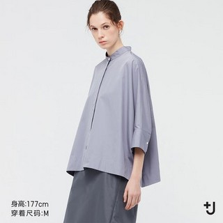 UNIQLO 优衣库 女装 +J 蝙蝠袖衬衫 437793