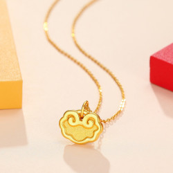 黄金吊坠_chj jewellery 潮宏基 xpg30015376 黄金长命锁吊坠 约0.