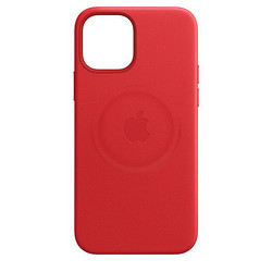 Apple 苹果 iPhone12PM MS 皮革壳 绯红 MHKJ3FE/A