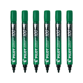 商品日本百乐pilot油性马克笔记号笔堑刀型sca400绿色b尖2支袋