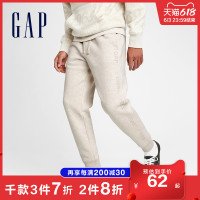 Gap 盖璞 男装抓绒运动裤卫裤656133 秋季新款加绒裤时尚宽松休闲长裤男
