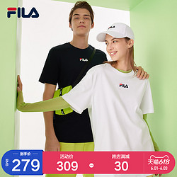 FILA 斐乐 官方旗舰店官网t恤情侣装2021夏季运动t恤男纯棉休闲服女