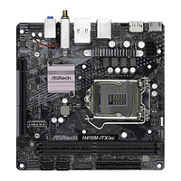 ASRock 华擎 H410M-ITX/ac MINI-ITX主板（intel LGA1200、H410）