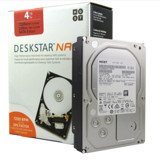 HGST 昱科 3.5英寸 NAS硬盘 4TB（7200rpm、128MB）H3IKNAS400012872SWW