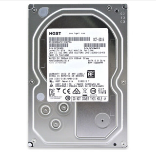 HGST 昱科 3.5英寸 NAS硬盘 6TB（7200rpm、128MB）H3IKNAS600012872SWW