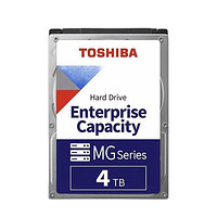 TOSHIBA 东芝 4TB 7200转 256M SATA 企业级硬盘(MG08ADA400N)