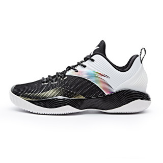 anta安踏要疯系列男子篮球鞋117313804黑安踏白445