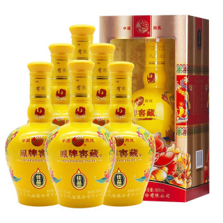 西凤酒凤牌窖藏佳品52vol浓香型白酒500ml6瓶礼盒装