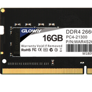 战将 DDR4 2666MHz 笔记本内存 普条 黑色 16GB