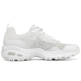 斯凯奇 SKECHERS 经典休闲鞋 女子夏款网面运动鞋 896002/WHT 白色 38码 US8码