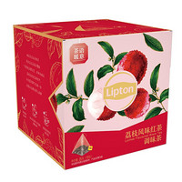 立顿Lipton 荔枝风味红茶 调味茶 独立三角包袋泡茶包 10包25g