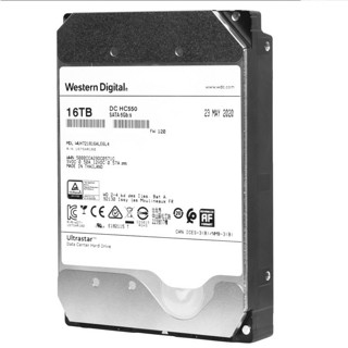 Western Digital 西部数据 Ultrastar DC系列 16TB 3.5英寸 企业级硬盘 (7200rpm、CMR) WUH721816ALE6L4