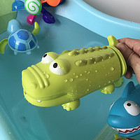 KIDNOAM 儿童洗澡戏水玩具 2只装（鲨鱼+鳄鱼）