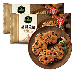 bibigo 必品阁 香菇虾仁海鲜鱼饼 240g*2袋