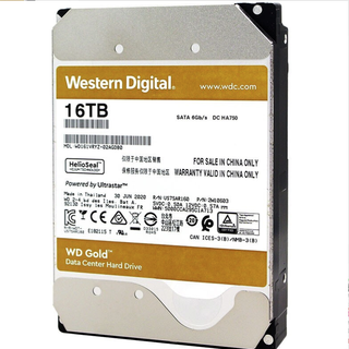 Western Digital 西部数据 金盘系列 3.5英寸 企业级硬盘 16TB（7200rpm、512MB）WD161VRYZ