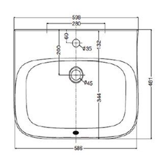 KOHLER 科勒 明莱系列 K-77761T-1-0 陶瓷台上盆