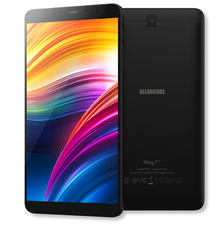 CUBE 酷比魔方 iPlay T701 6.98英寸 Android 平板电脑(1280x720dpi、紫光展锐虎贲SC9832E、2GB、16GB、WiFi版、黑色、T701)