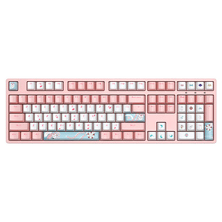 ikbc C210 樱花版 108键 有线机械键盘 正刻 粉色 Cherry红轴 无光