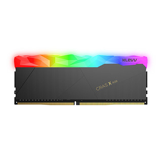 KLEVV 科赋 CRAS X系列 KD48GU880-36A180X DDR4 3600MHz RGB 台式机内存 灯条 黑色 16GB 8GB*2