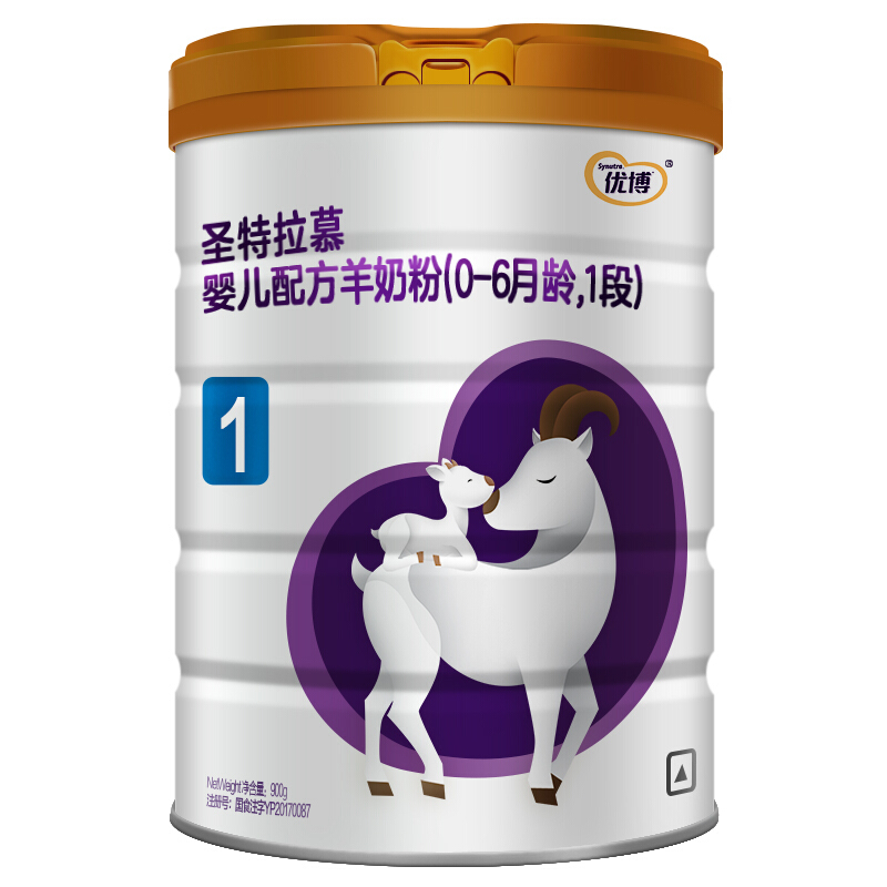 Synutra 圣元 优博圣特拉慕系列 婴儿羊奶粉 国产版 1段 900g