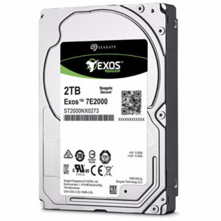 SEAGATE 希捷 银河Exos 7E2000系列 2TB 2.5英寸 企业级硬盘 (7200rpm、CMR) ST2000NX0273